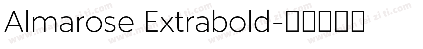 Almarose Extrabold字体转换